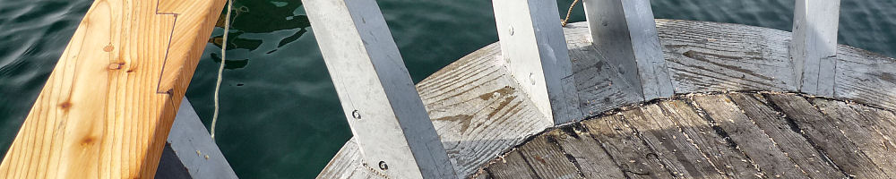 Part of B Marie's counter stern.